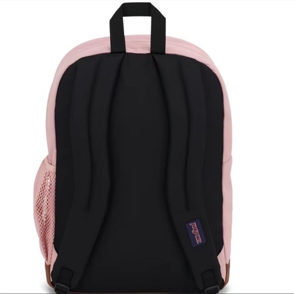 Jansport Blush Pink Backpack with Brown Base - Picture 5 of 6